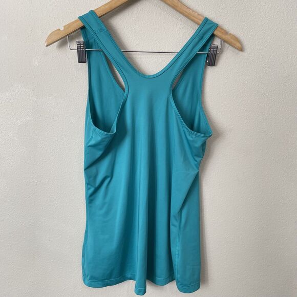 Nike Pro Dri-Fit Graphic Logo Tank Top Womens M Blue Workout Athletic Gym Swoosh - Picture 3 of 5